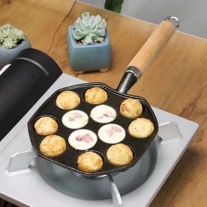 Takoyaki Grill Plate - Pişirme Takoyaki Pan 14 delik hediye