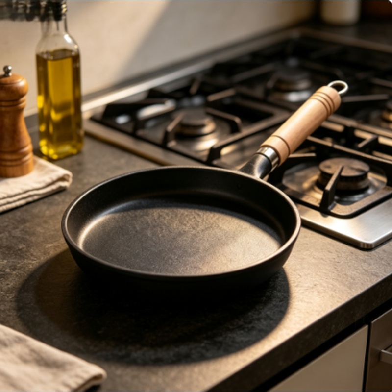 Mini Pancake Griddle - 26cm Kaplamasız Dökme Demir Tava Yapışmaz