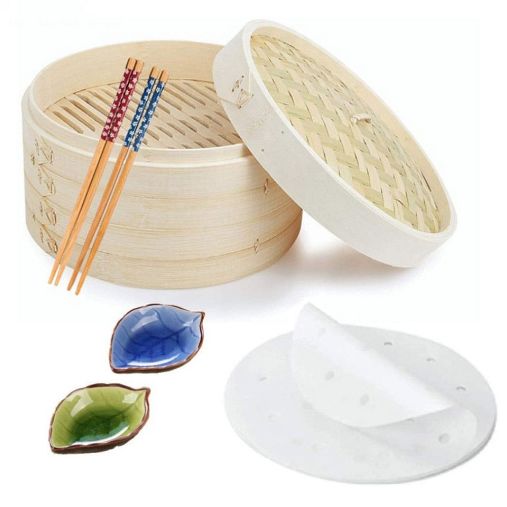 Bao Steamer Bamboo - Çin Buharlı Pişirici Bambu Buharlı Pişirici