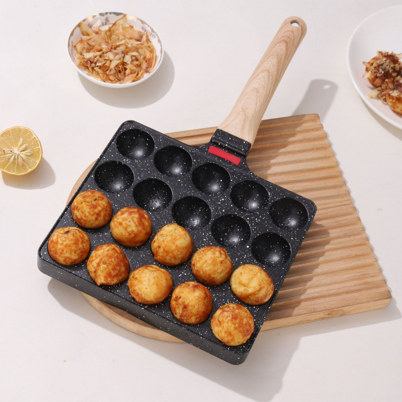 Takoyaki Grill Plate - 20 Delikli Takoyaki Tavası, Yapışmaz Ahtapot