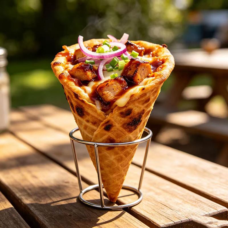 Waffle Cone Maker - Yenilebilir Kahve Fincanı Çay Makinesi Taze