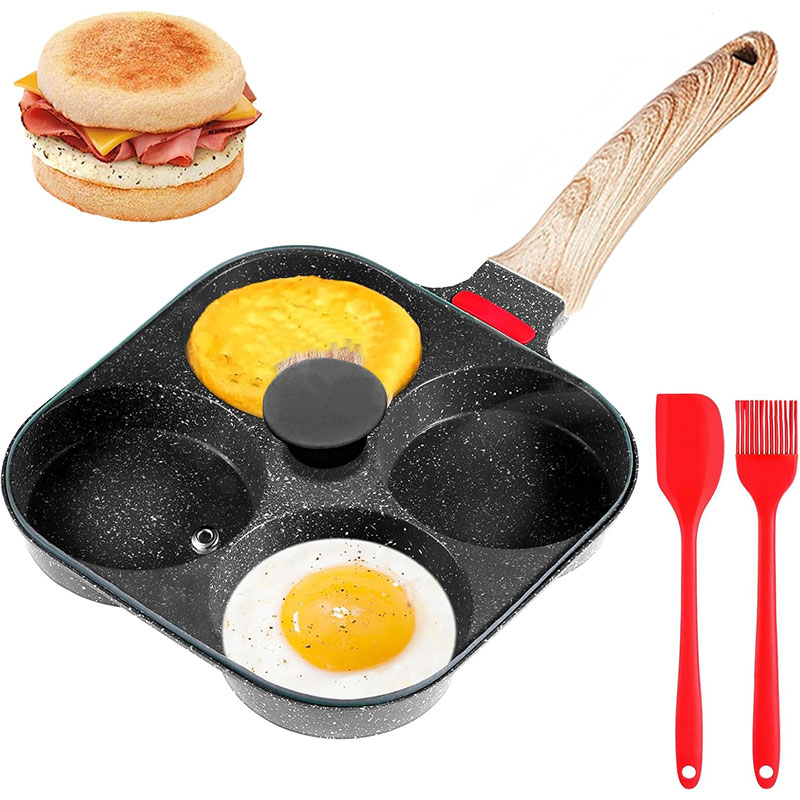 Mini Pancake Griddle - Derinleştirilmiş Yumurta Kızartma Tavası Kapaklı 4