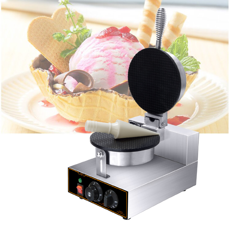 Ticari Çift Yuvarlak Waffle Ma - Waffle Cone Maker incelemesi ve fiyatı