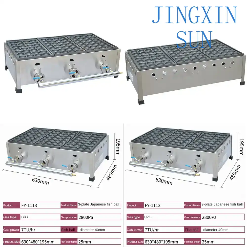 Ticari Kullanım İçin Gazlı Bal - Takoyaki Grill Plate incelemesi ve fiyatı