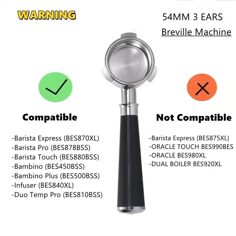 54mm 3 Kulaklı Dipsiz Portafil - Breville Espresso Barista Express incelemesi ve fiyatı