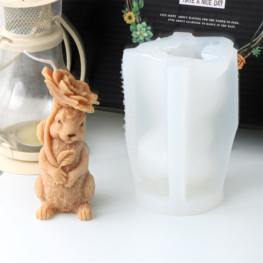 3D Çiçek Tavşan Mum silikon ka - Bunny Cake Mold incelemesi ve fiyatı